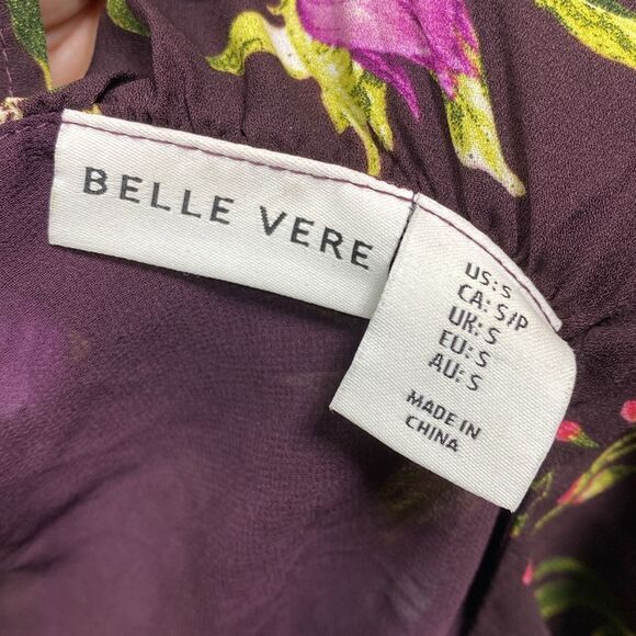 Belle Vere Floral Wrap Dress Small - Picture 2 of 6